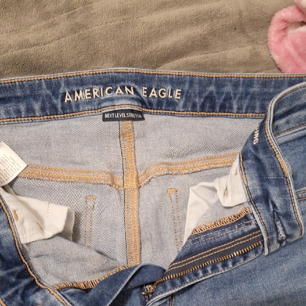 American Eagle Dark Blue Denim Shorts